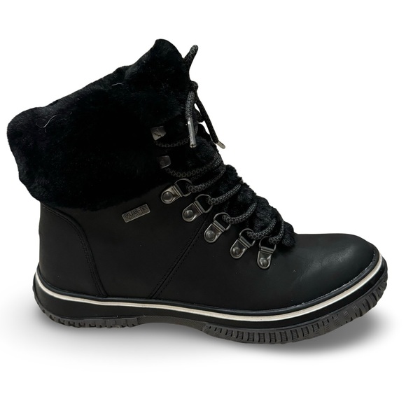 PAJAR Galat Waterproof Insulated Black Leather Winter Boot - Picture 4 of 14